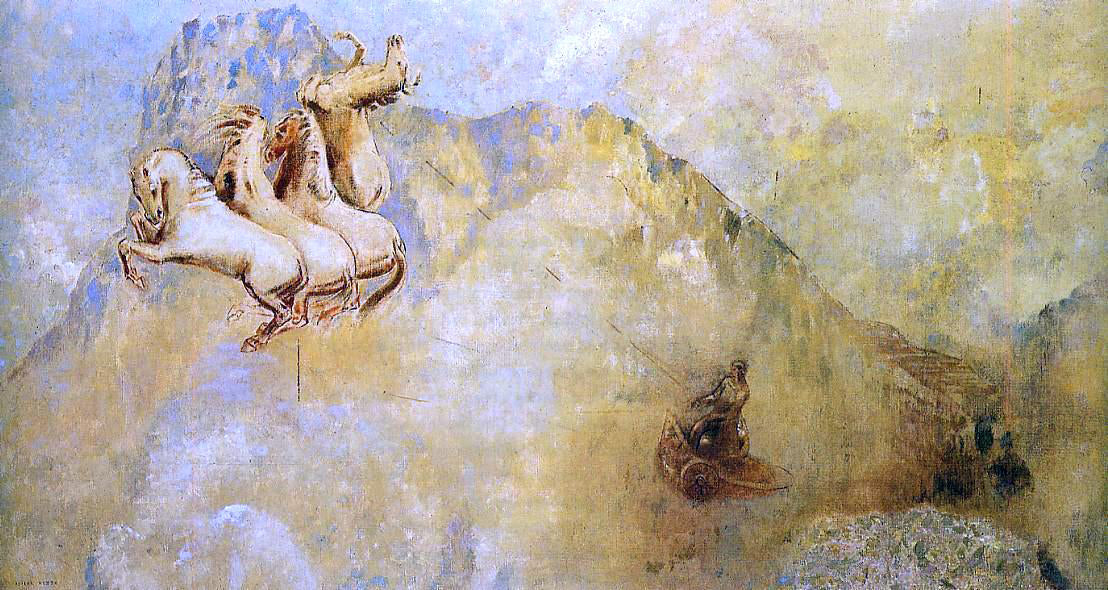Odilon Redon The Chariot of Apollo - Canvas Print