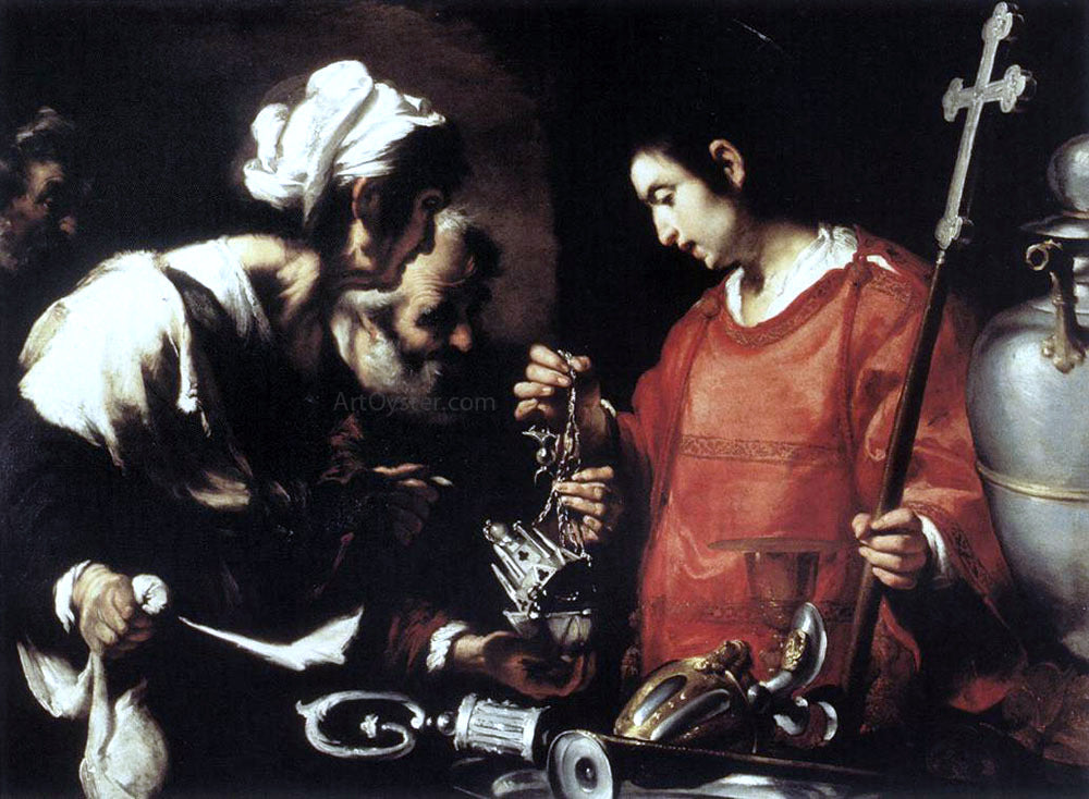 Bernardo Strozzi The Charity of St Lawrence - Canvas Print