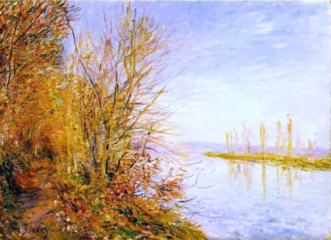 Alfred Sisley The Chemin de By through Woods at Rouches-Courtaut, St. Martin's, Summer - Canvas Print