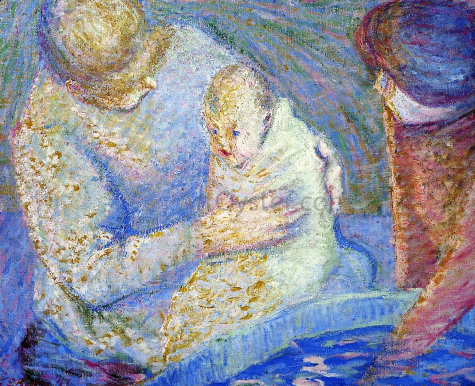 Theodore Earl Butler The Child Bathing - Canvas Print