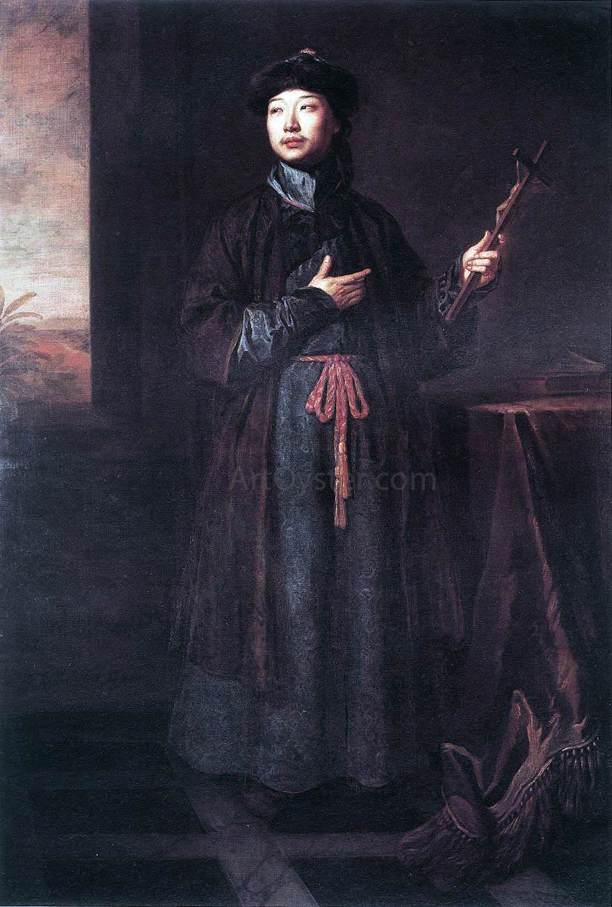 Sir Godfrey Kneller The Chinese Convert - Canvas Print