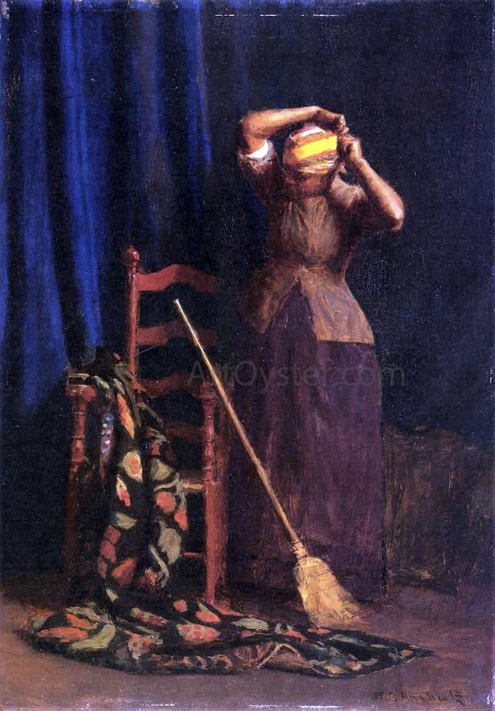 Thomas Pollock Anschutz The Chore - Canvas Print