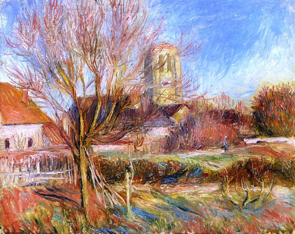 Pierre Auguste Renoir The Church at Essoyes - Canvas Print