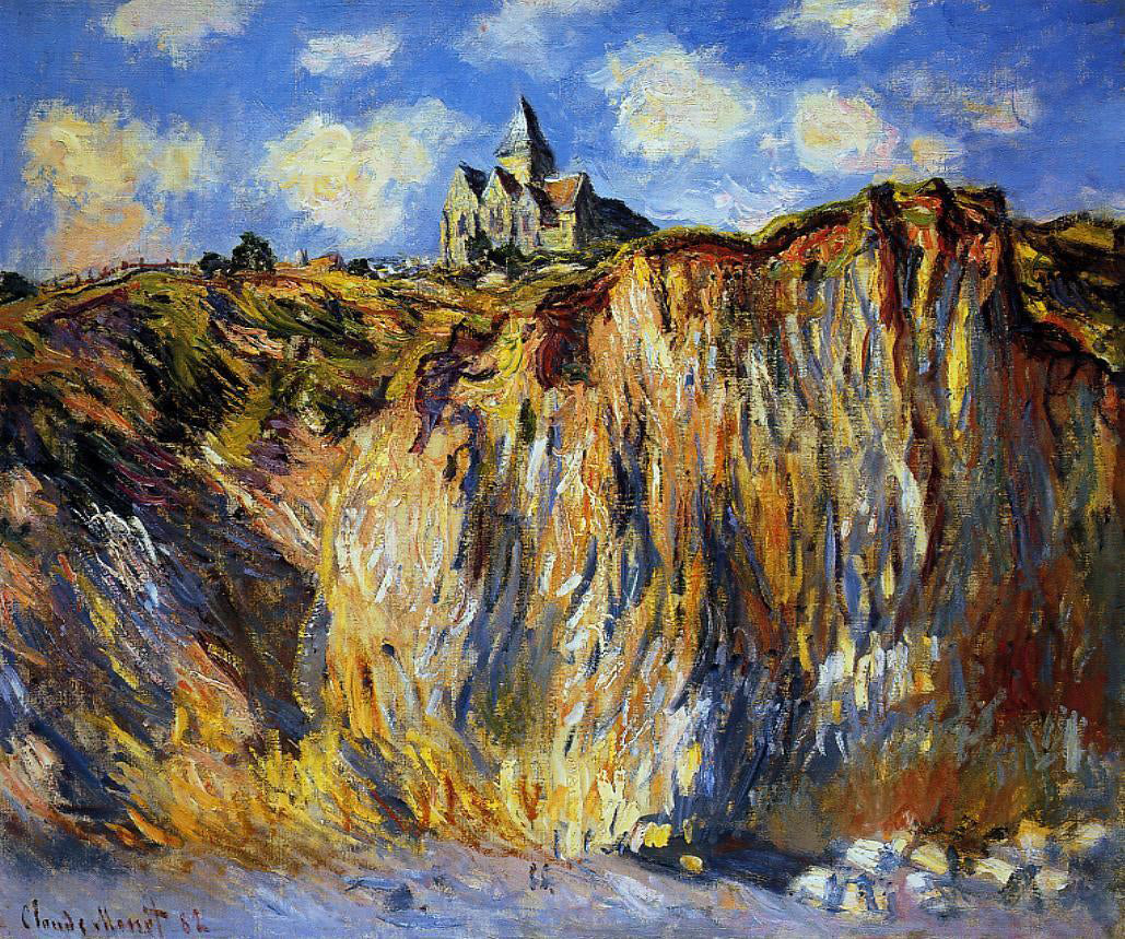 Claude Oscar Monet The Church at Varengeville, Morning Effect - Canvas Print
