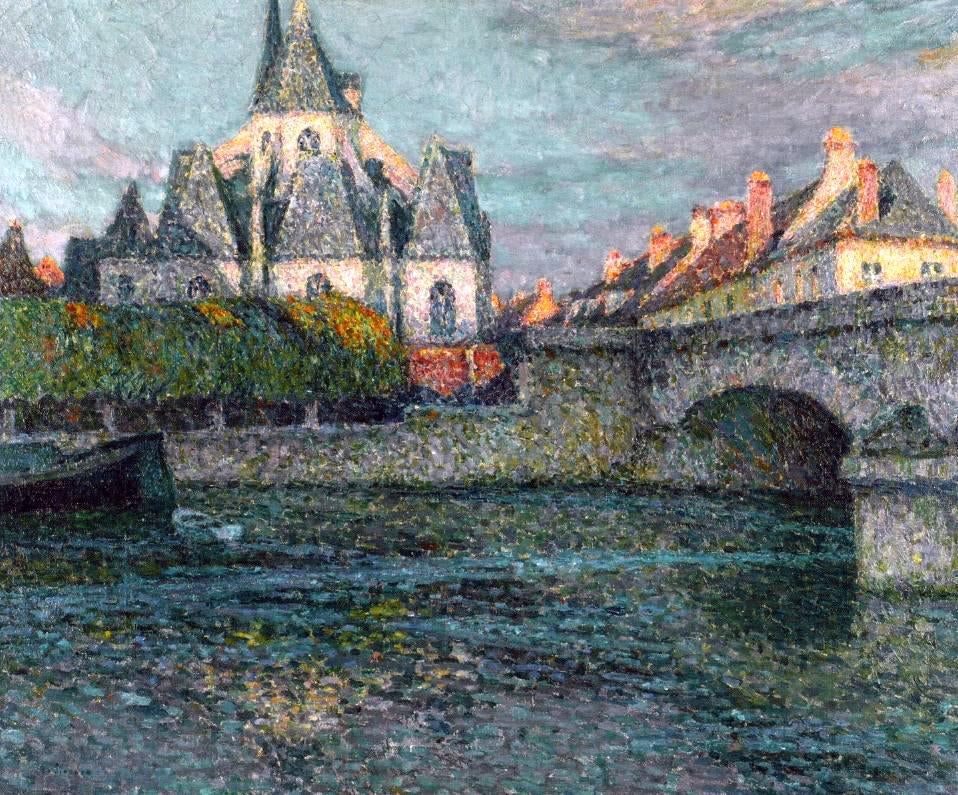 Henri Le Sidaner The Church, Nemours - Canvas Print
