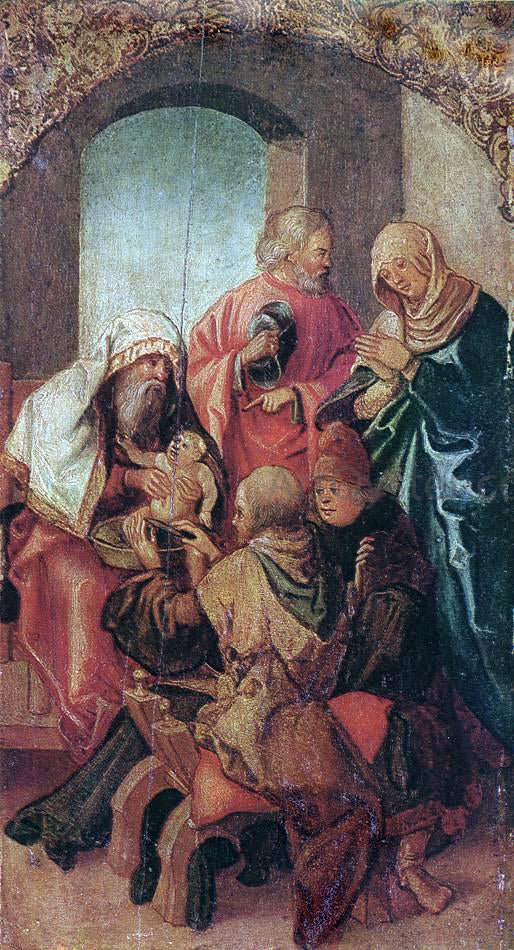 Hans Leonhard Schaufelein The Circumcision of Christ - Canvas Print