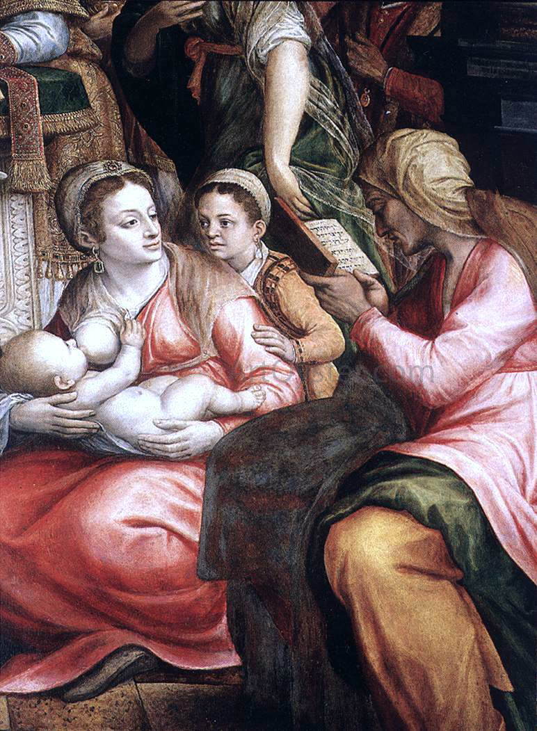 Michiel Van Coxcie The Circumcision of Christ (detail) - Canvas Print