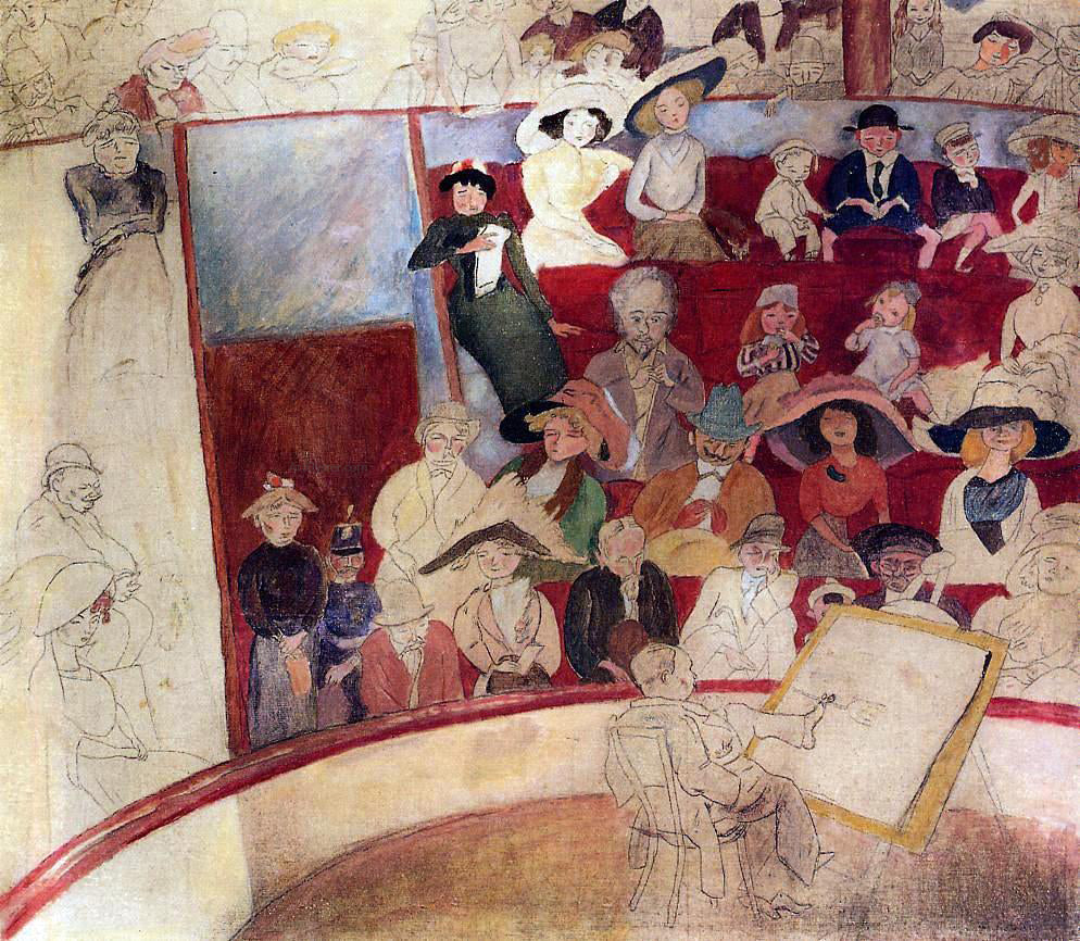 Jules Pascin The Circus - Canvas Print