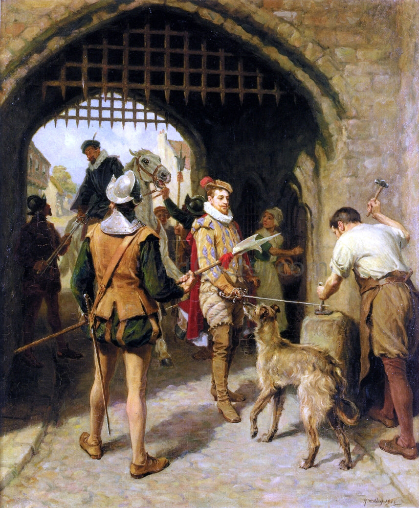 Ralph Hedley The City Gate - Canvas Print