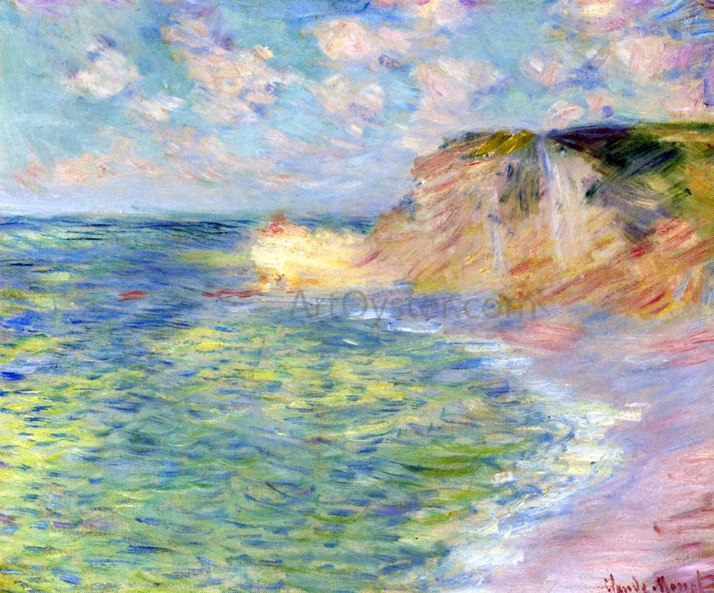 Claude Oscar Monet The Cliffs at Amont - Canvas Print