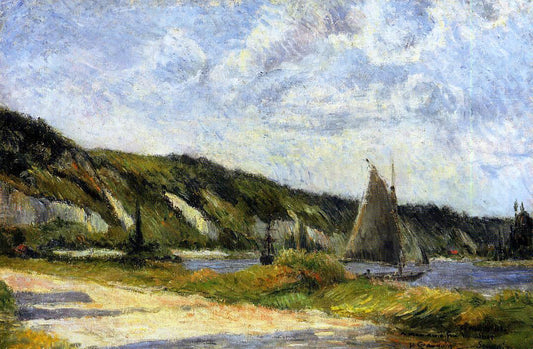 Paul Gauguin The Cliffs of Le Bouille - Canvas Print