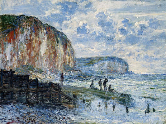Claude Oscar Monet The Cliffs of Les Petites-Dalles - Canvas Print