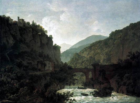 Joseph Wright The Cloister of San Cosimato - Canvas Print