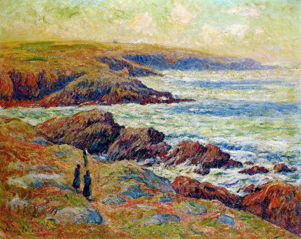 Henri Moret The Coast near Douarnenez - Canvas Print