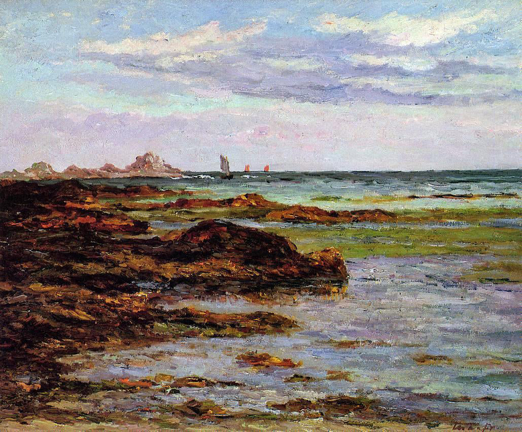 Maxime Maufra The Coastline in Brittany - Canvas Print