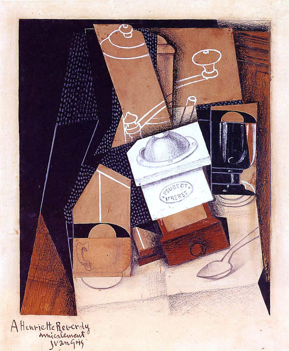 Juan Gris The Coffee Grinder - Canvas Print