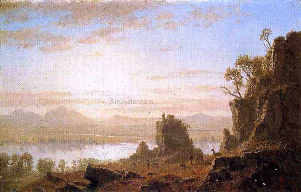 Albert Bierstadt The Columbia River, Oregon - Canvas Print