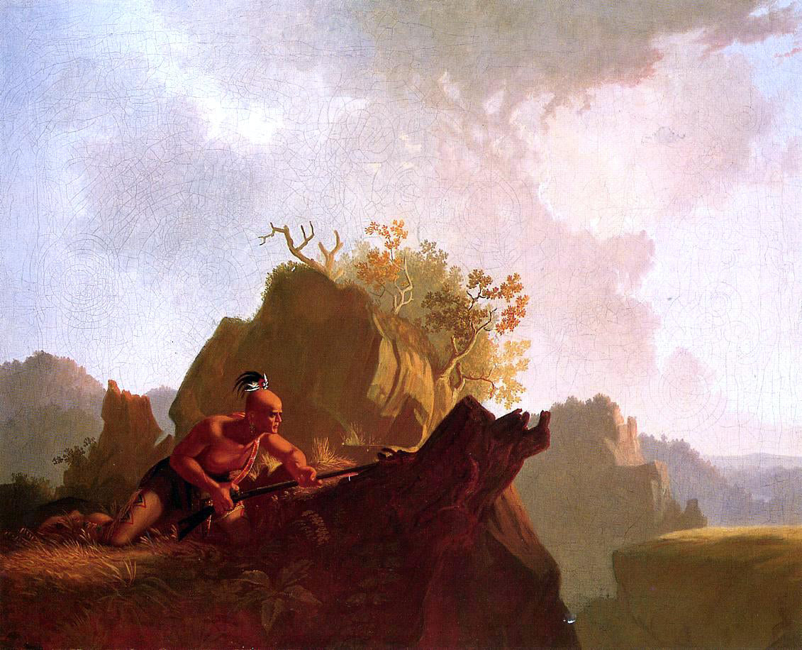 George Caleb Bingham The Concealed Enemy - Canvas Print
