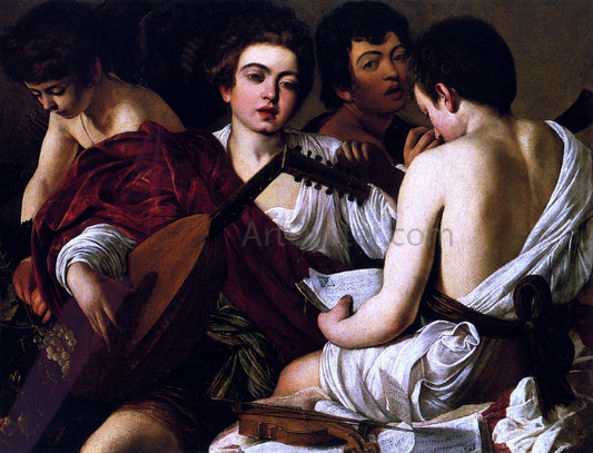 Caravaggio The Concert - Canvas Print