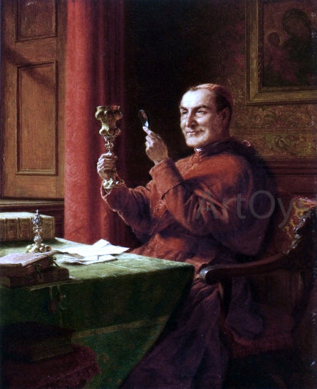 Eduard Von Grutzner The Connoisseur - Canvas Print