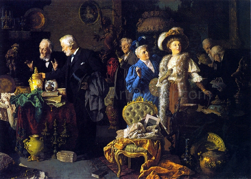 Louis C Moeller The Connoisseurs - Canvas Print