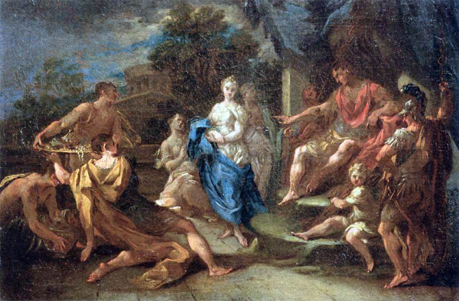 Michele Rocca The Continence of Scipio - Canvas Print