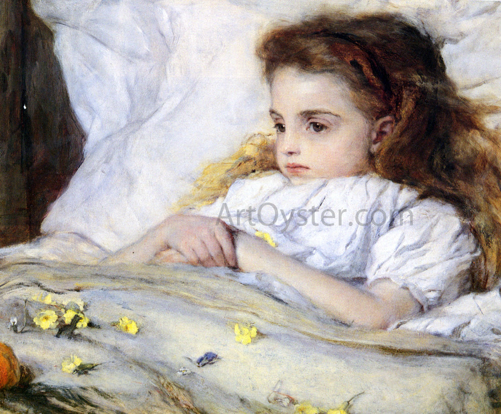 Frank Holl The Convalescent - Canvas Print