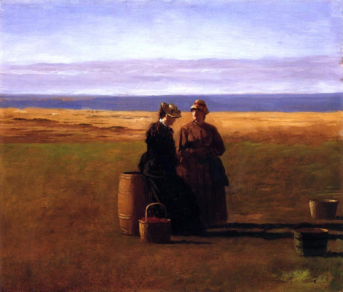 Eastman Johnson The Conversation - Canvas Print