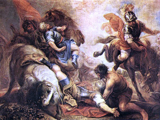 Juan Antonio Frias Y Escalante The Conversion of St Paul - Canvas Print