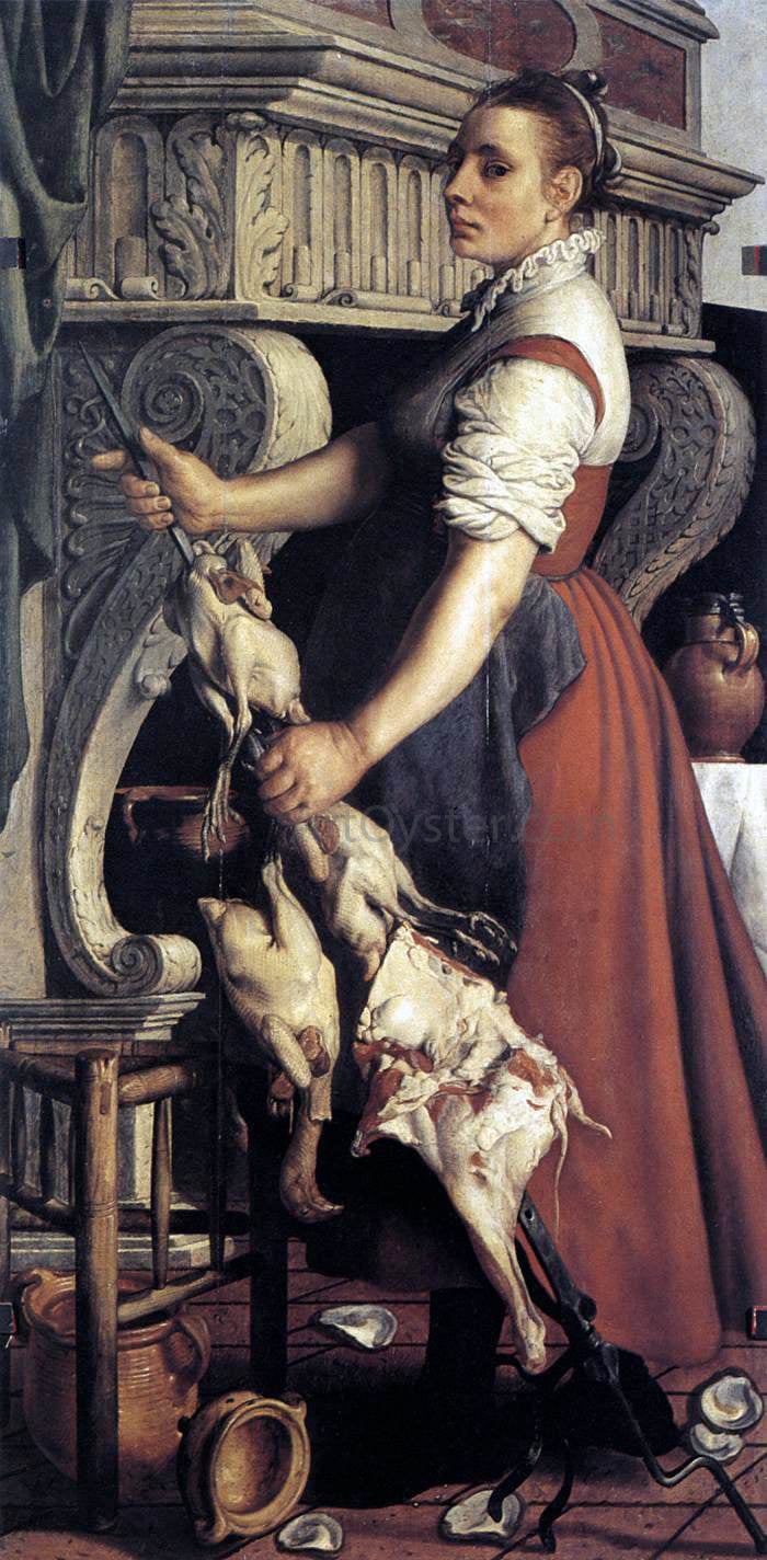 Pieter Aertsen The Cook - Canvas Print