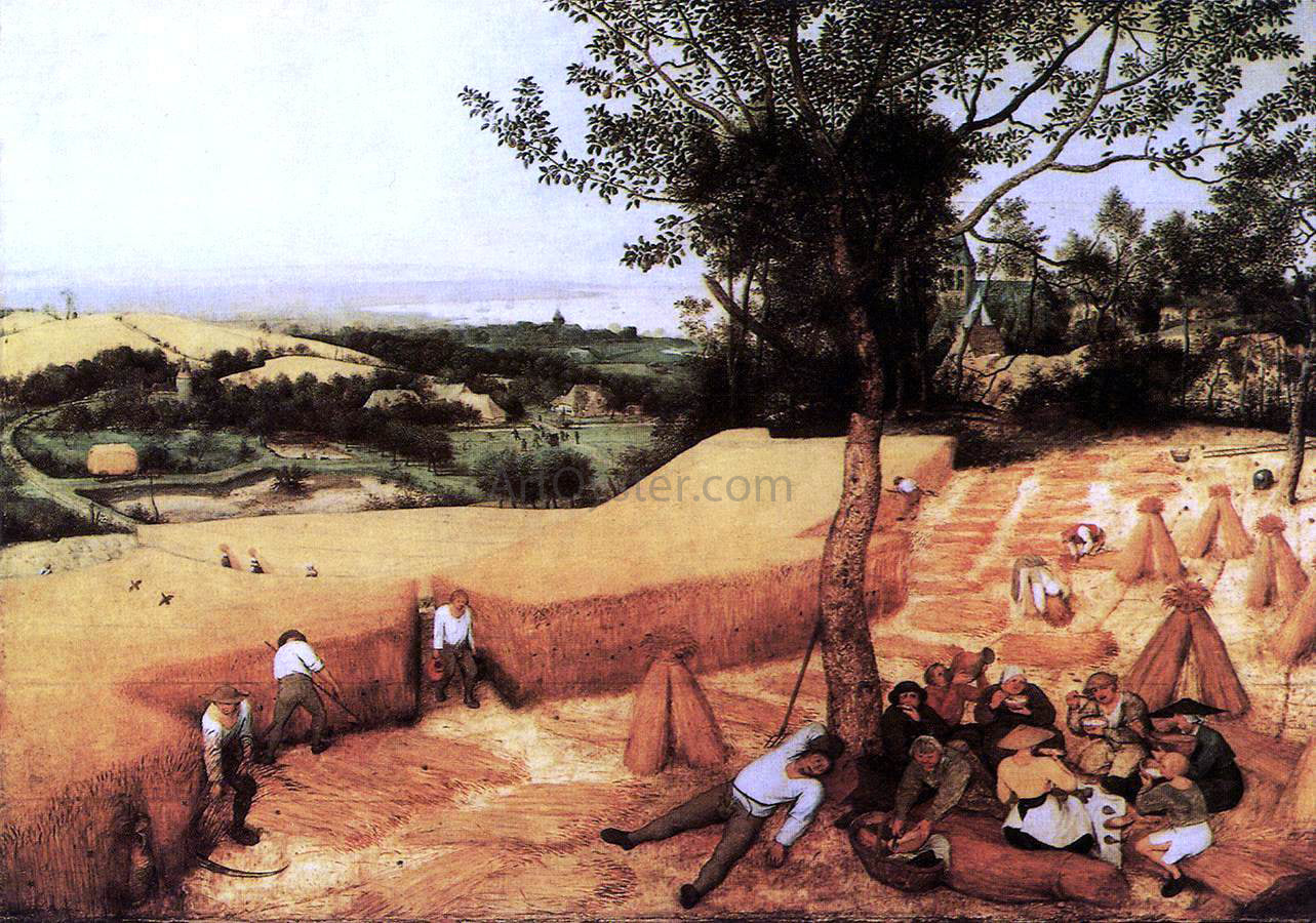 The Elder Pieter Bruegel The Corn Harvest (August) - Canvas Print