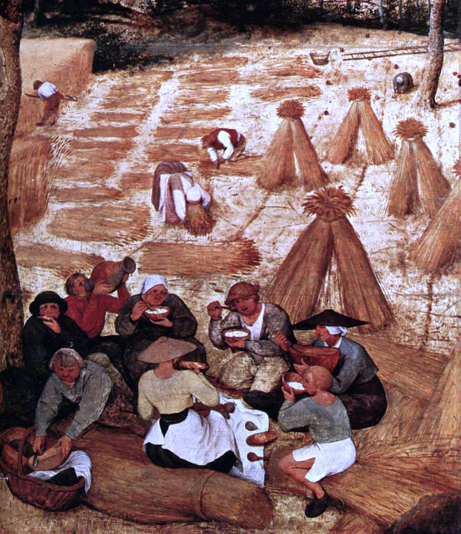 The Elder Pieter Bruegel The Corn Harvest (detail) - Canvas Print