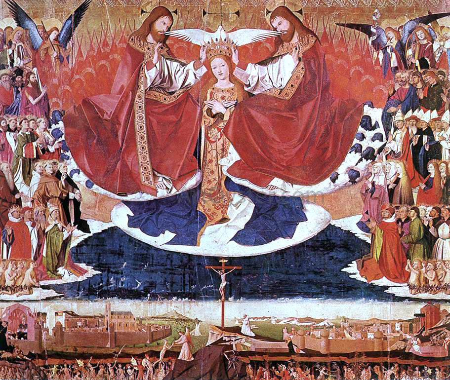 Enguerrand Charonton The Coronation of Mary - Canvas Print