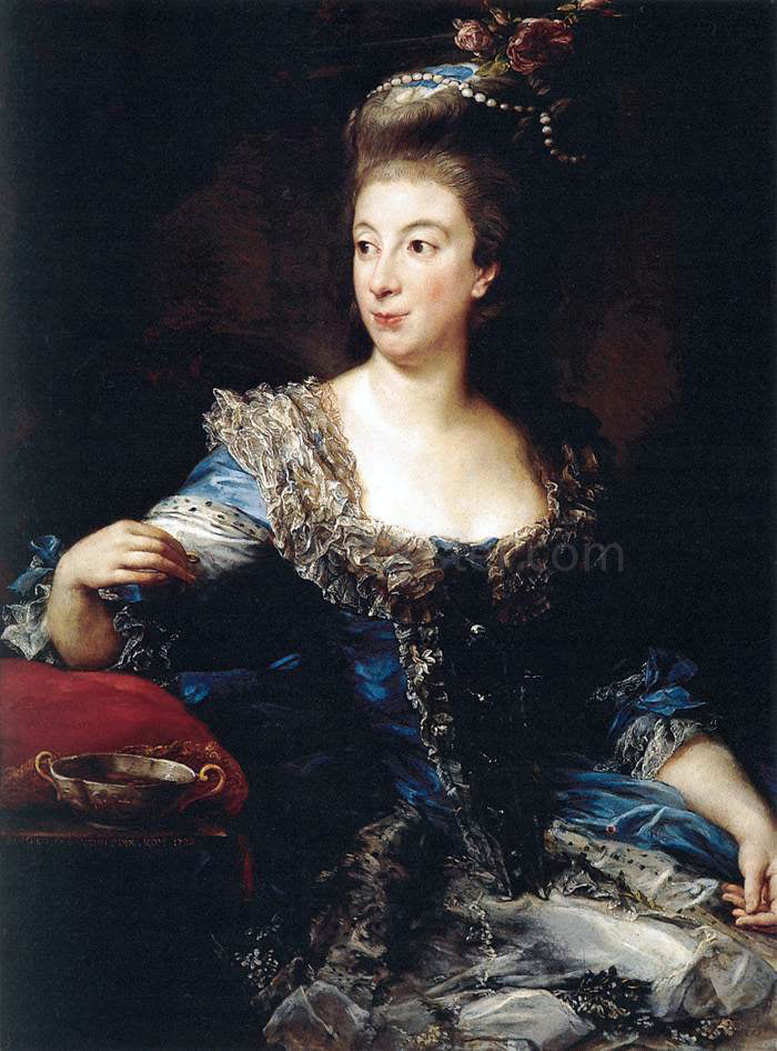 Pompeo Girolamo Batoni The Countess of San Martino - Canvas Print