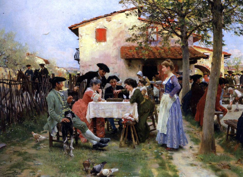 Raffaelo Sorbi The Country Inn - Canvas Print