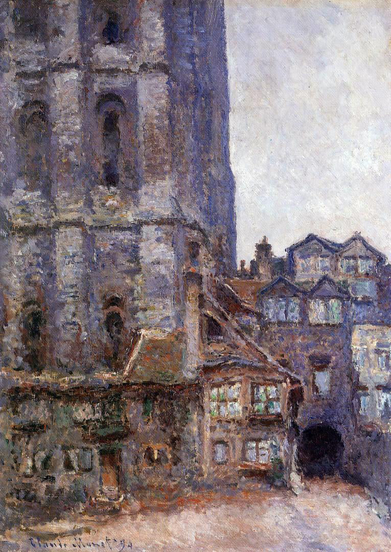 Claude Oscar Monet The Cour d'Albane, Grey Weather - Canvas Print
