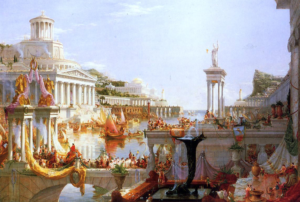 Thomas Cole The Course of Empire: Consummation - Canvas Print