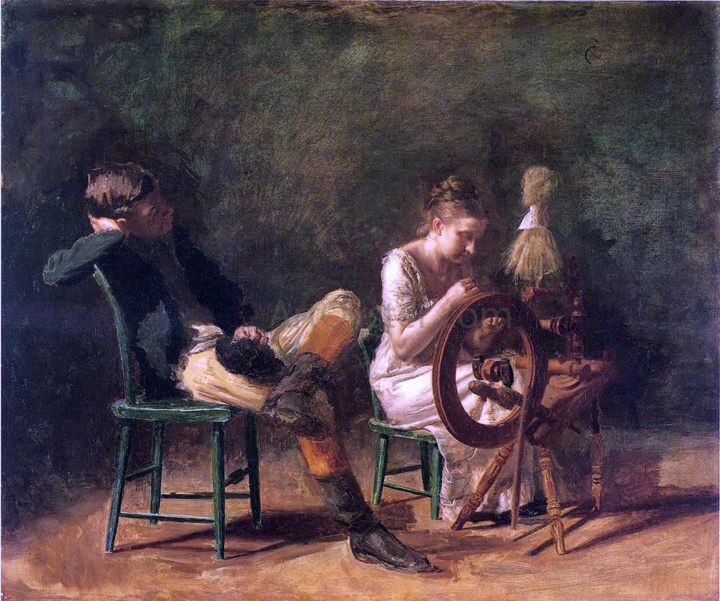 Thomas Eakins The Courtship - Canvas Print