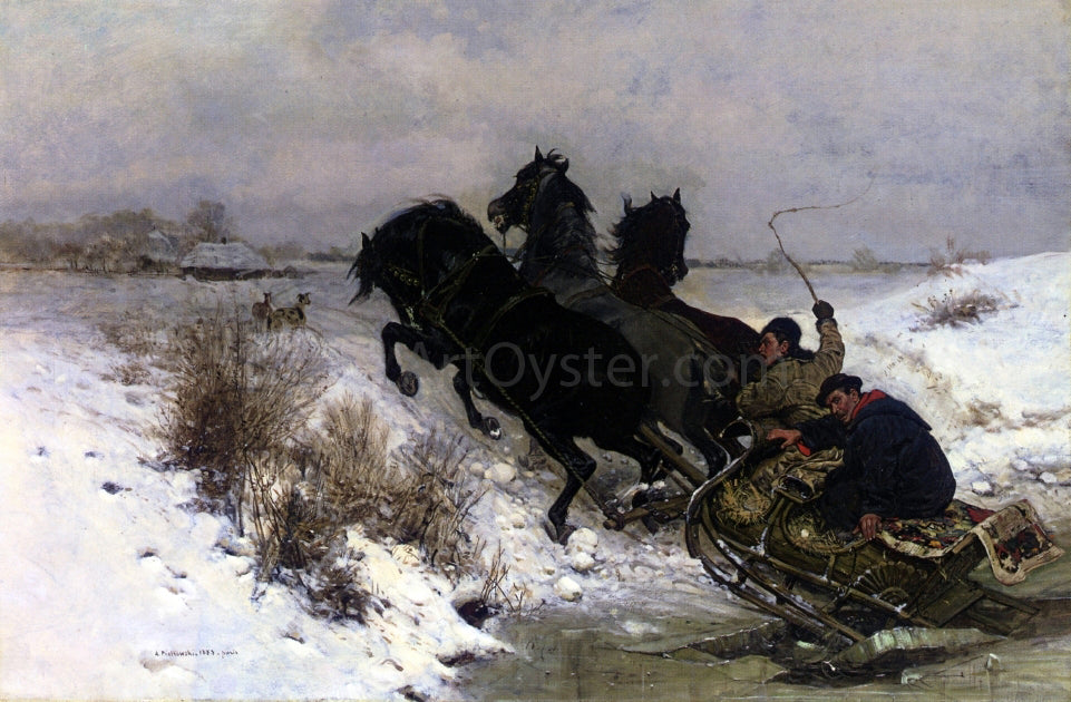 Antoni Piotrowski The Cracked Ice - Canvas Print