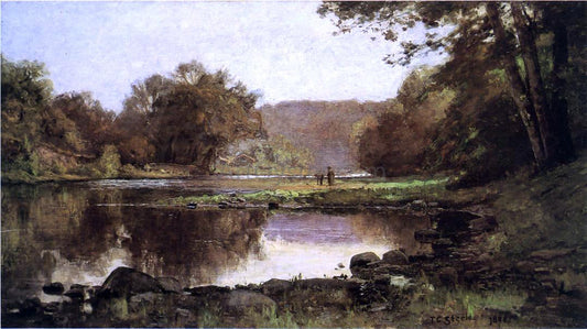 Theodore Clement Steele The Creek - Canvas Print