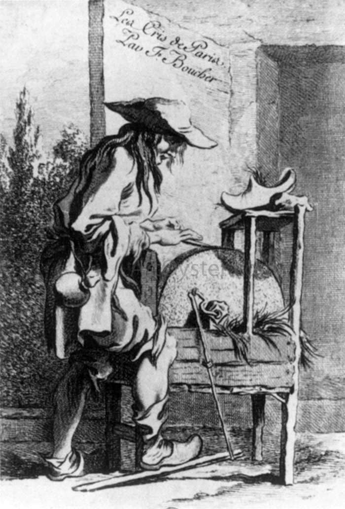 Simon Francois Ravenet The Cries of Paris: Knife Grinder - Canvas Print