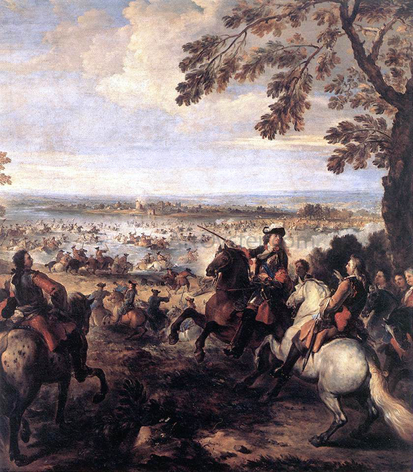Joseph Parrocel The Crossing of the Rhine by the Army of Louis XIV, 1672 - Canvas Print