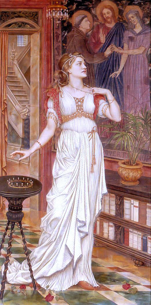 Evelyn De Morgan The Crown of Glory - Canvas Print