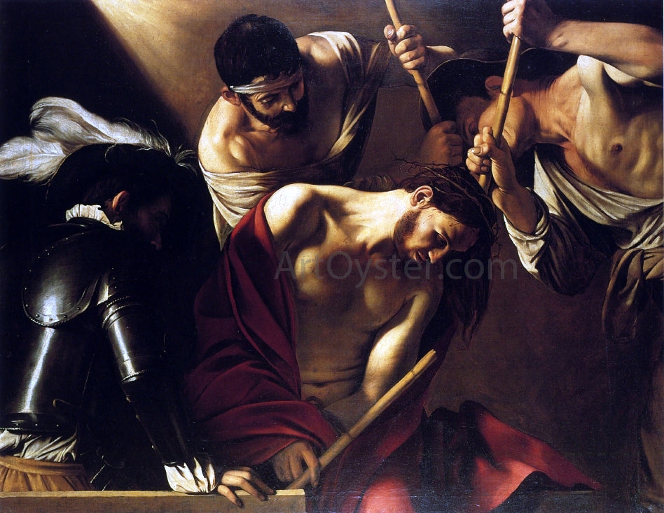 Caravaggio The Crowning with Thorns - Canvas Print