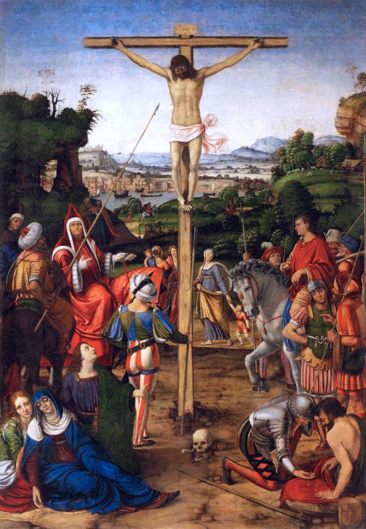 Andrea Solario The Crucifixion - Canvas Print