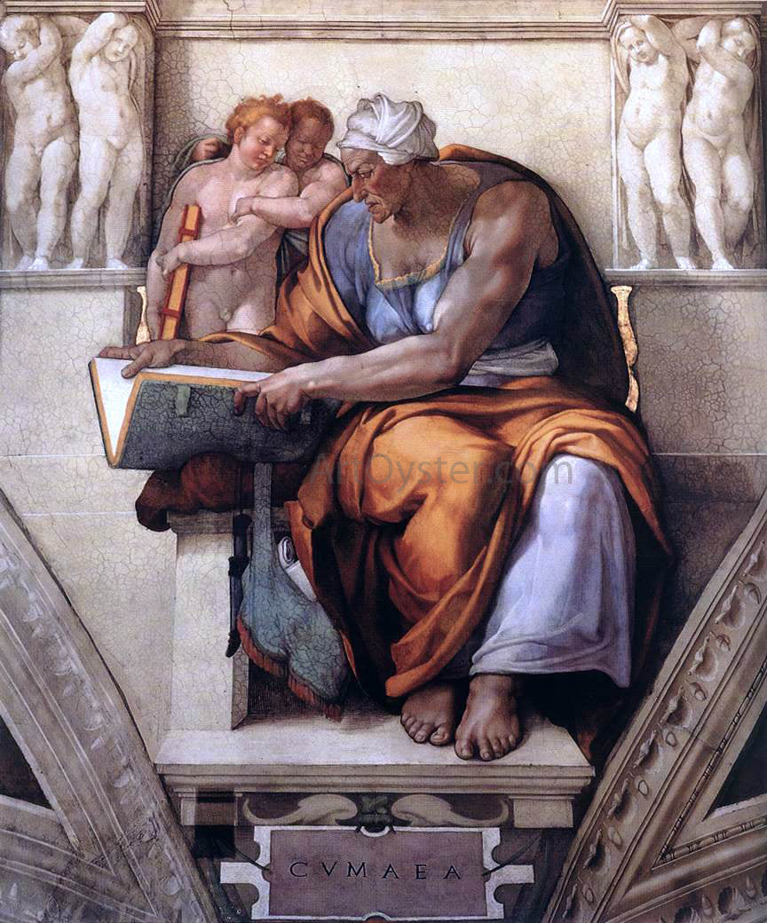 Michelangelo Buonarroti The Cumaean Sibyl - Canvas Print