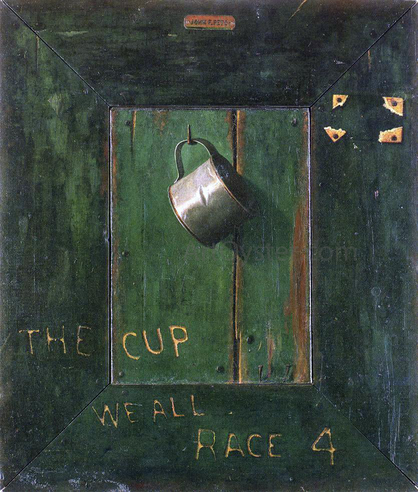 John Frederick Peto The Cup We All Race 4 - Canvas Print