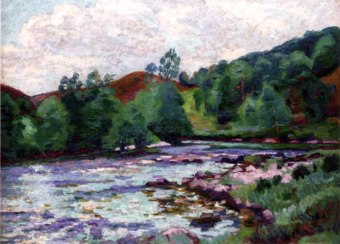 Armand Guillaumin The Dam at Ganetin - Canvas Print