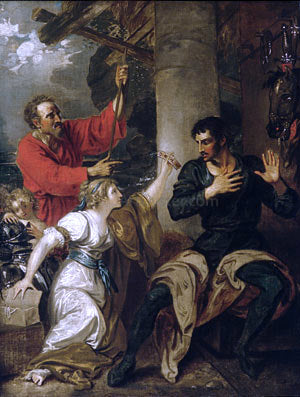 Benjamin West The Damsel and Orlando - Canvas Print