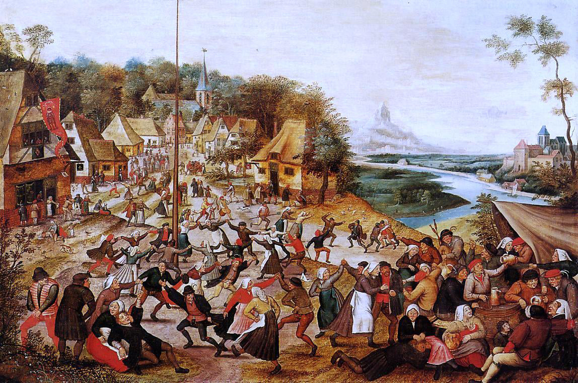 The Younger Pieter Bruegel The Dance around the May Pole - Canvas Print